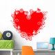 Grunge Valentine Frame Heart Wall Decal