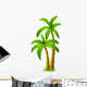 Two Palm Trees Wall Decal