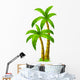 Two Palm Trees Wall Decal
