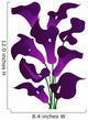 wedding bouquet purple cala lilies 