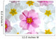 White and Pink Flowers Wall Mural