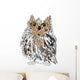 Owl on a white background, vector illustration. Wall Decal