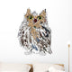 Owl on a white background, vector illustration. Wall Decal