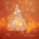 Vector Illustration of a Stylized Christmas Tree 