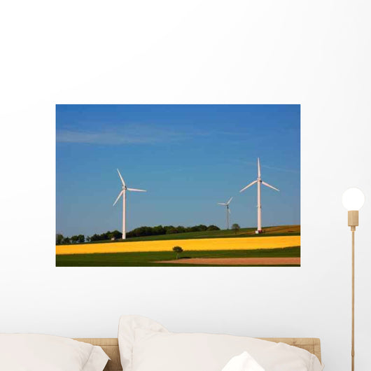 Energy Blue and Yellow Wall Decal