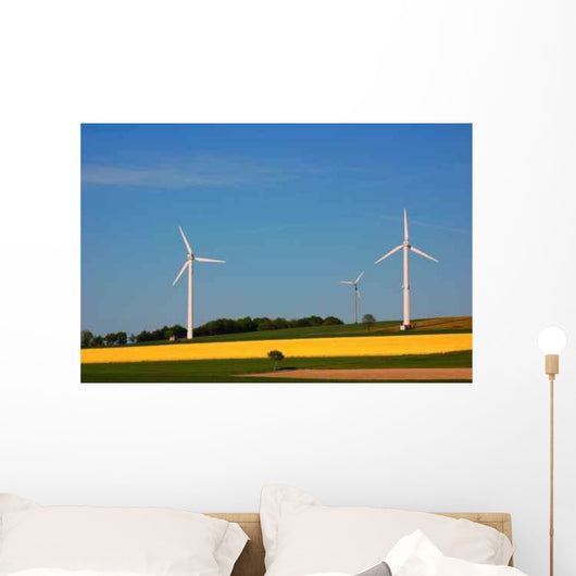 Energy Blue and Yellow Wall Decal