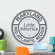 Grunge rubber stamp with name of Maryland, Mid-Atlantic region Wall Decal