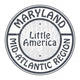Grunge rubber stamp with name of Maryland, Mid-Atlantic region Wall Decal
