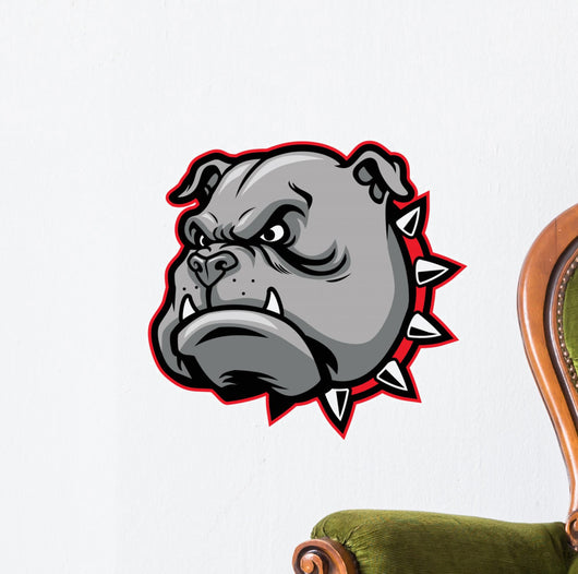 Bulldog Mascot Wall Decal