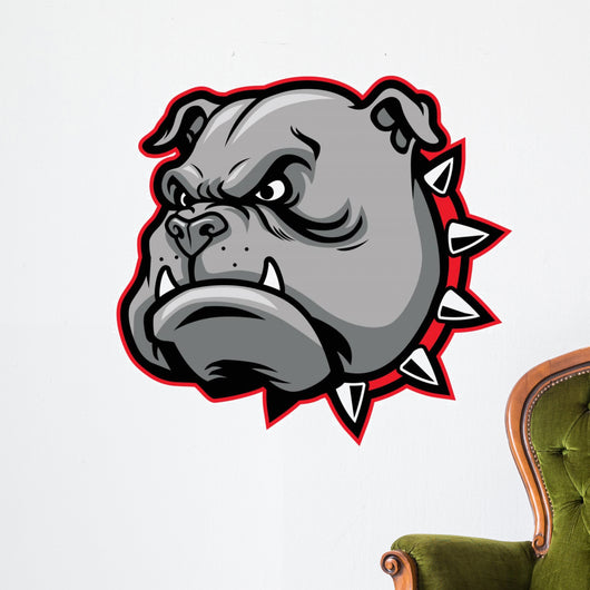 Bulldog Mascot Wall Decal