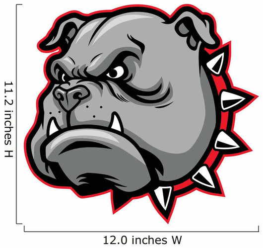 Bulldog Mascot Wall Decal