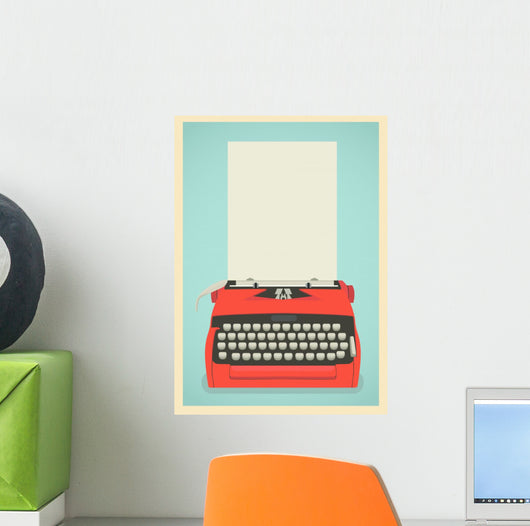 Retro Typewriter Background 