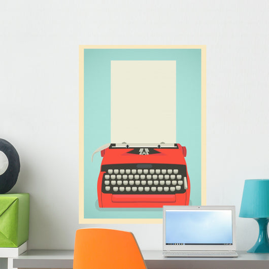 Retro Typewriter Background 