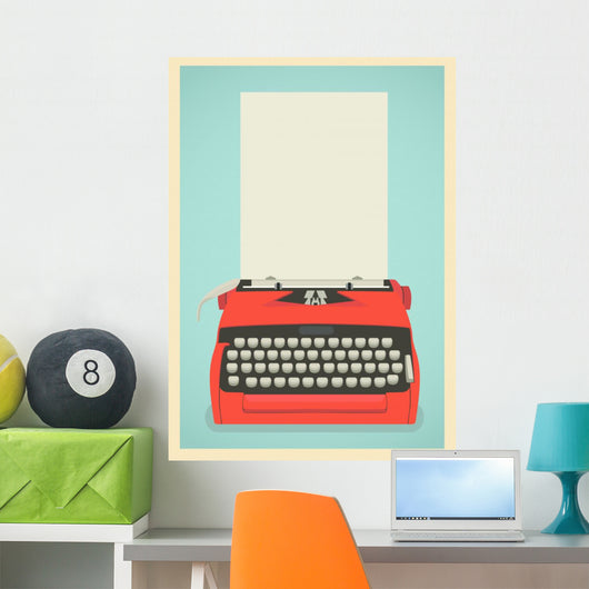 Retro Typewriter Background 