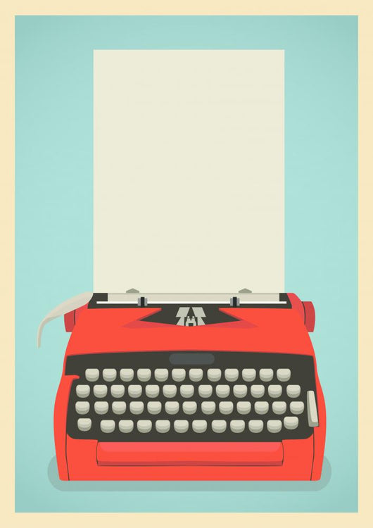 Retro Typewriter Background 