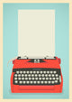 Retro Typewriter Background 