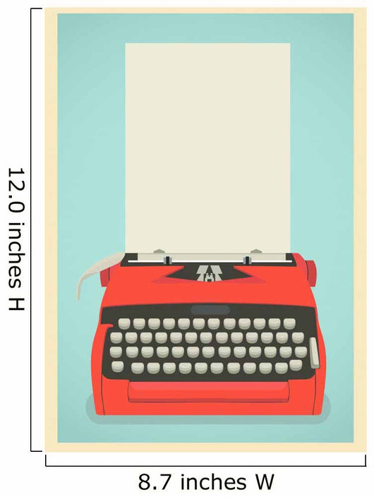 Retro Typewriter Background 