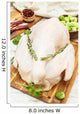 Whole Raw Turkey Wooden Wall Decal