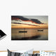 small moliceiro portuguese boats on the sunset Wall Mural
