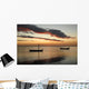 small moliceiro portuguese boats on the sunset Wall Mural