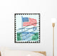 U.S. flag and the White House (USA 1968) 