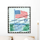 U.S. flag and the White House (USA 1968) 