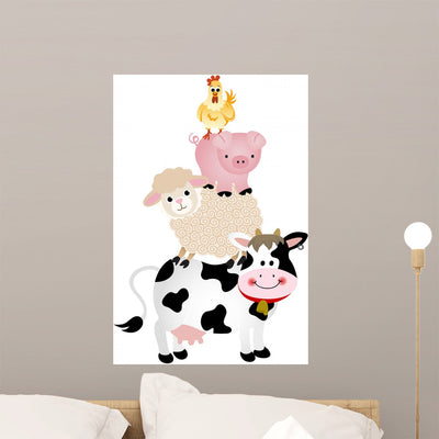 Frame Animals shown on a wall