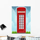 English Red Telephone Cabin on the Grass 
