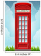 English Red Telephone Cabin on the Grass 