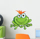 funny frog Wall Decal