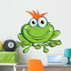 funny frog Wall Decal