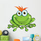 funny frog Wall Decal