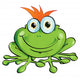 funny frog Wall Decal