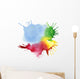 Abstract Color Watercolor Blot Background Wall Decal