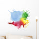 Abstract Color Watercolor Blot Background Wall Decal