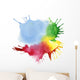Abstract Color Watercolor Blot Background Wall Decal