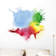 Abstract Color Watercolor Blot Background Wall Decal