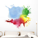 Abstract Color Watercolor Blot Background Wall Decal