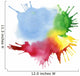 Abstract Color Watercolor Blot Background Wall Decal