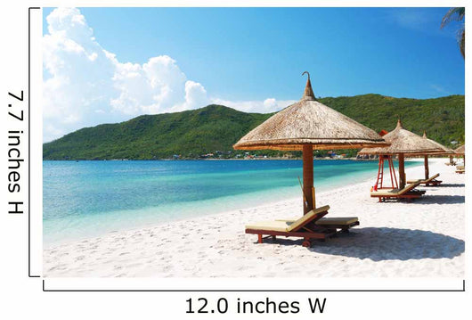 Beach Scene Tropics Pacific Ocean Wall Mural