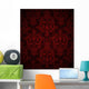 Seamless Dark Red Vintage Wall Decal