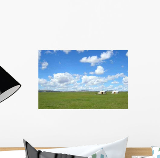 Yourtes En Mongolie Wall Decal
