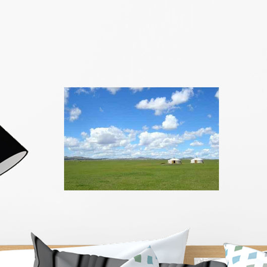 Yourtes En Mongolie Wall Decal