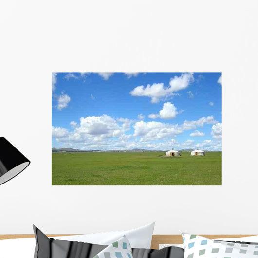 Yourtes En Mongolie Wall Decal