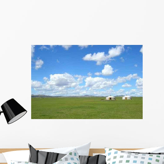Yourtes En Mongolie Wall Decal