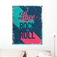 I Love Rock and Roll Vector Illustration 