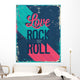 I Love Rock and Roll Vector Illustration 
