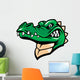 crocodille head mascot Wall Decal