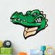 crocodille head mascot Wall Decal