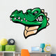 crocodille head mascot Wall Decal